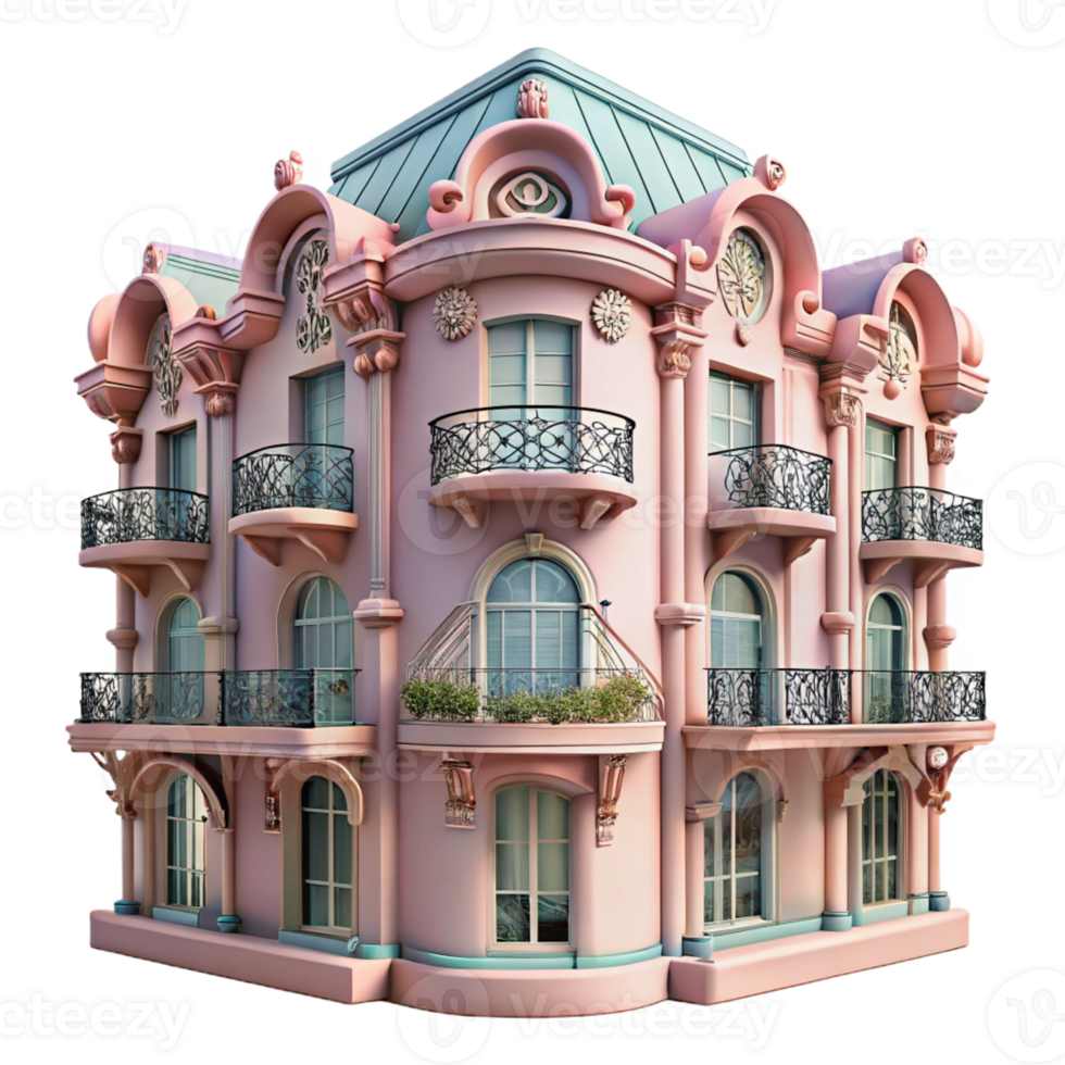 elegant traditional An Art Nouveau Apartment Building Soft Pa genuine png