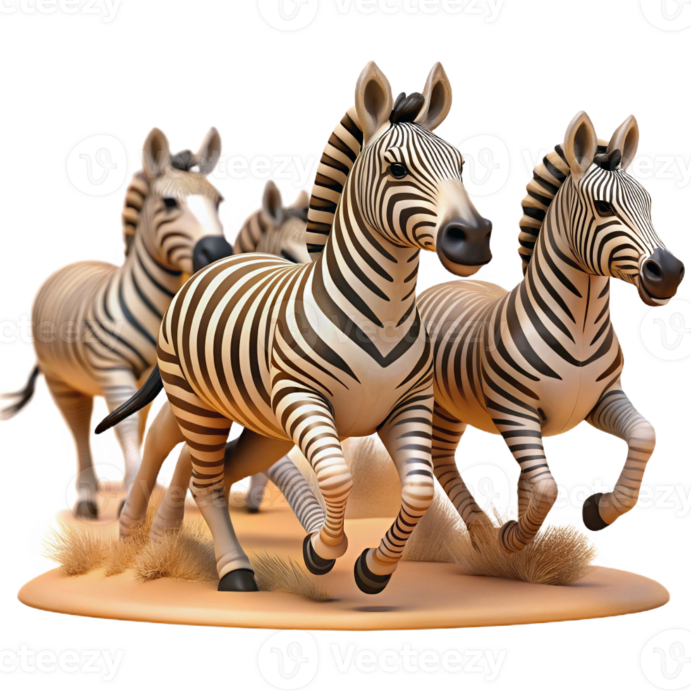 vibrant rustic A Herd of Zebras Running Across the Sava genuine png