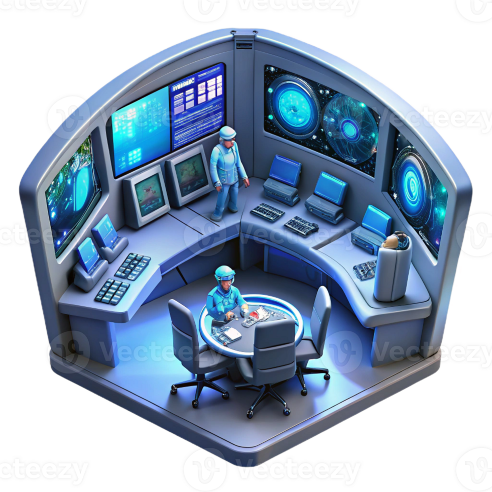 serene rustic A Highly Detailed Spaceship Interior Hol exclusive png