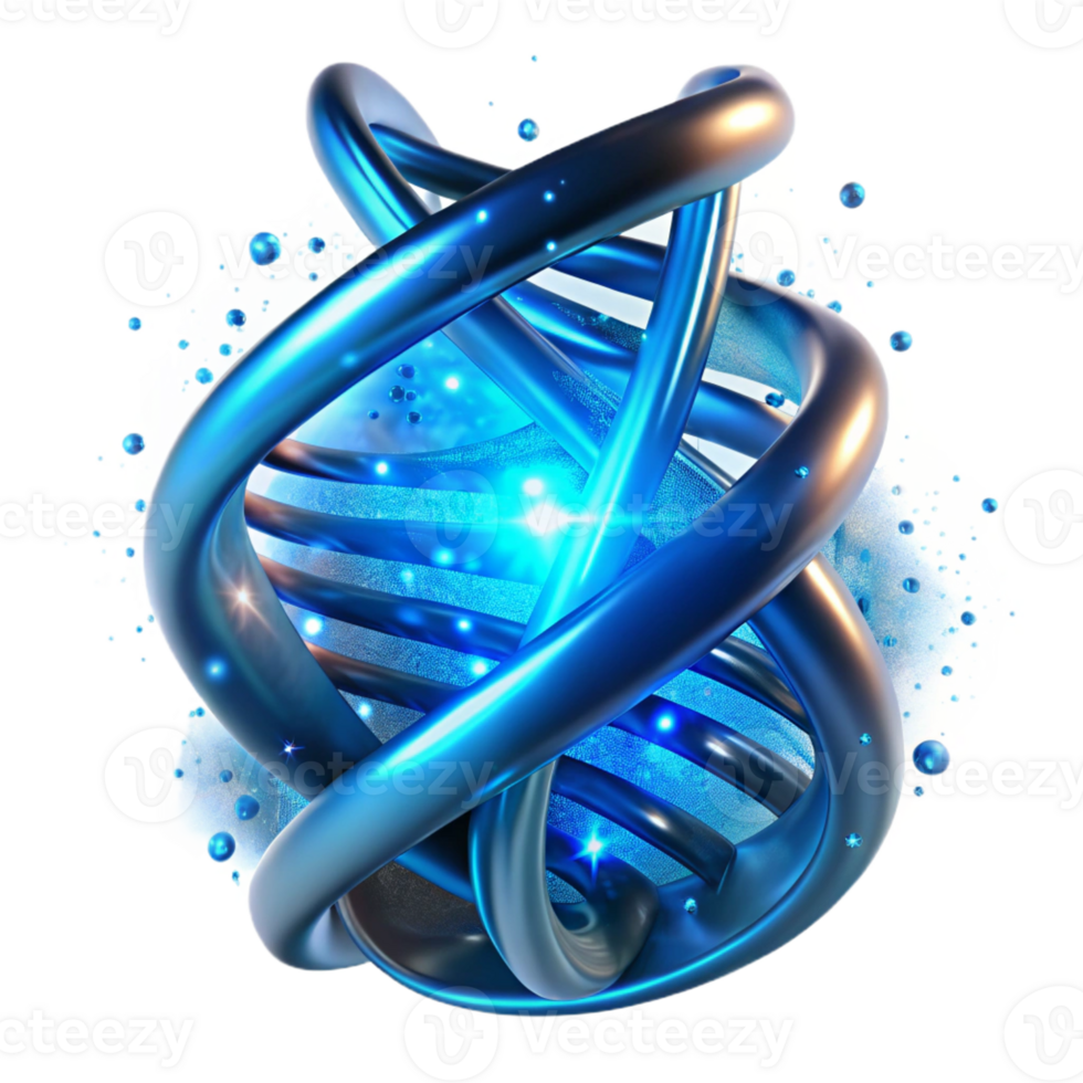 magnificent abstract A Dna Strand Spiraling Through Cyberspace high quality png