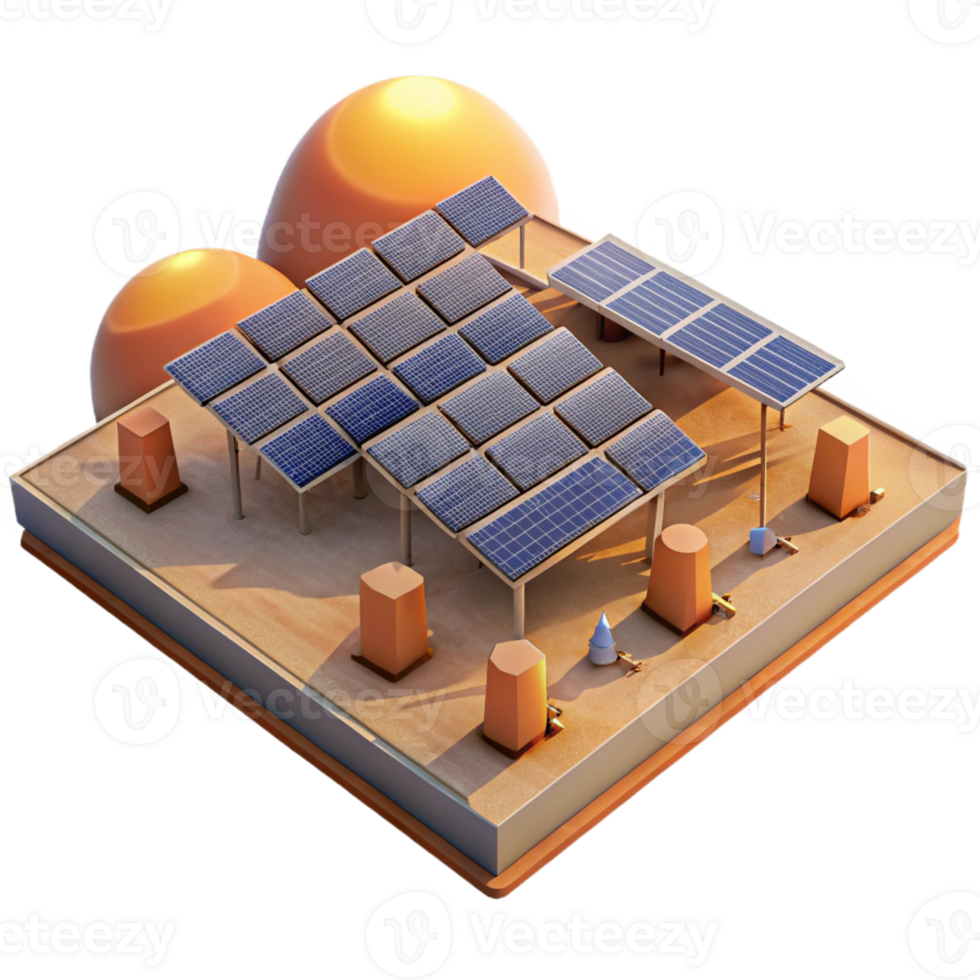 wonderful vintage A Solar Panel Farm Stretching Across a Va high resolution png