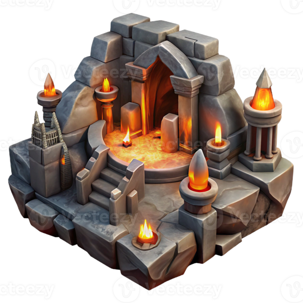 extraordinary contemporary A Subterranean Dwarven City Carved Stone high quality png