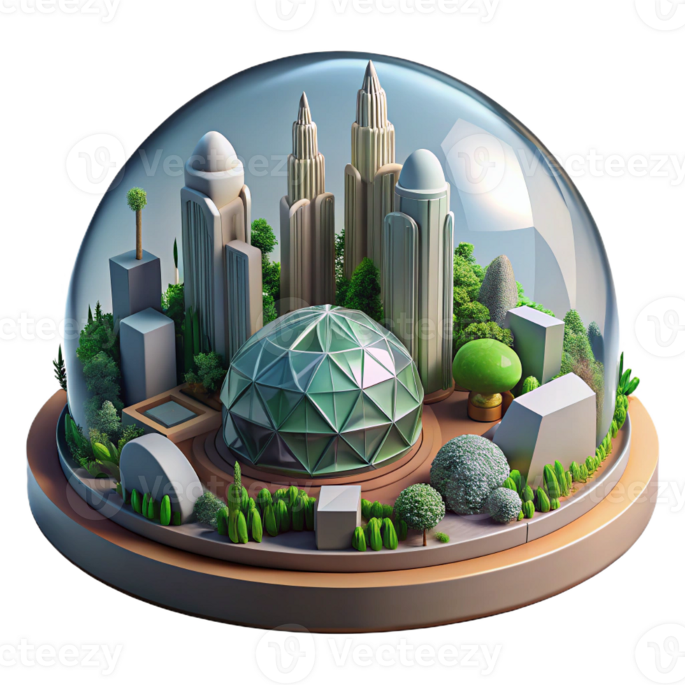 serene artistic A Futuristic City Built Inside a Giant G professional png