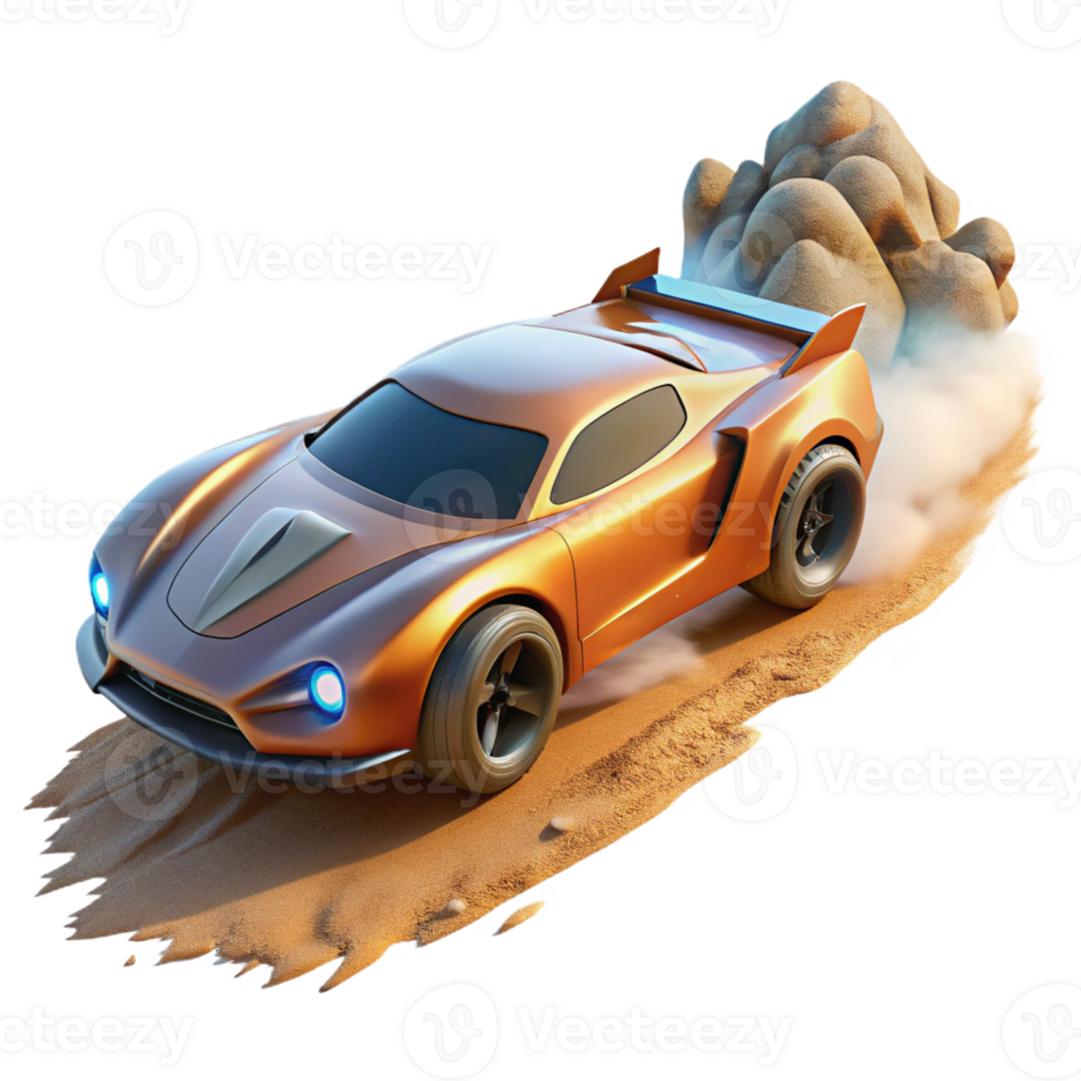 impressive creative A Futuristic Racing Car Speeding Through exclusive png
