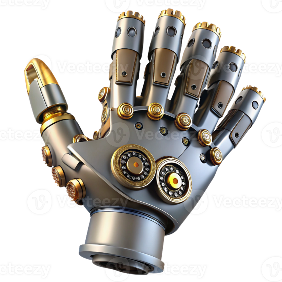 magnificent creative A Steampunk Robotic Hand Intricate Gears authentic png