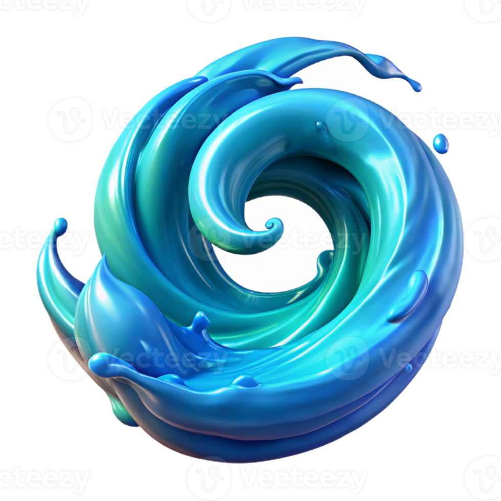 vibrant creative A Powerful Elemental Spirit Made of Swir authentic png