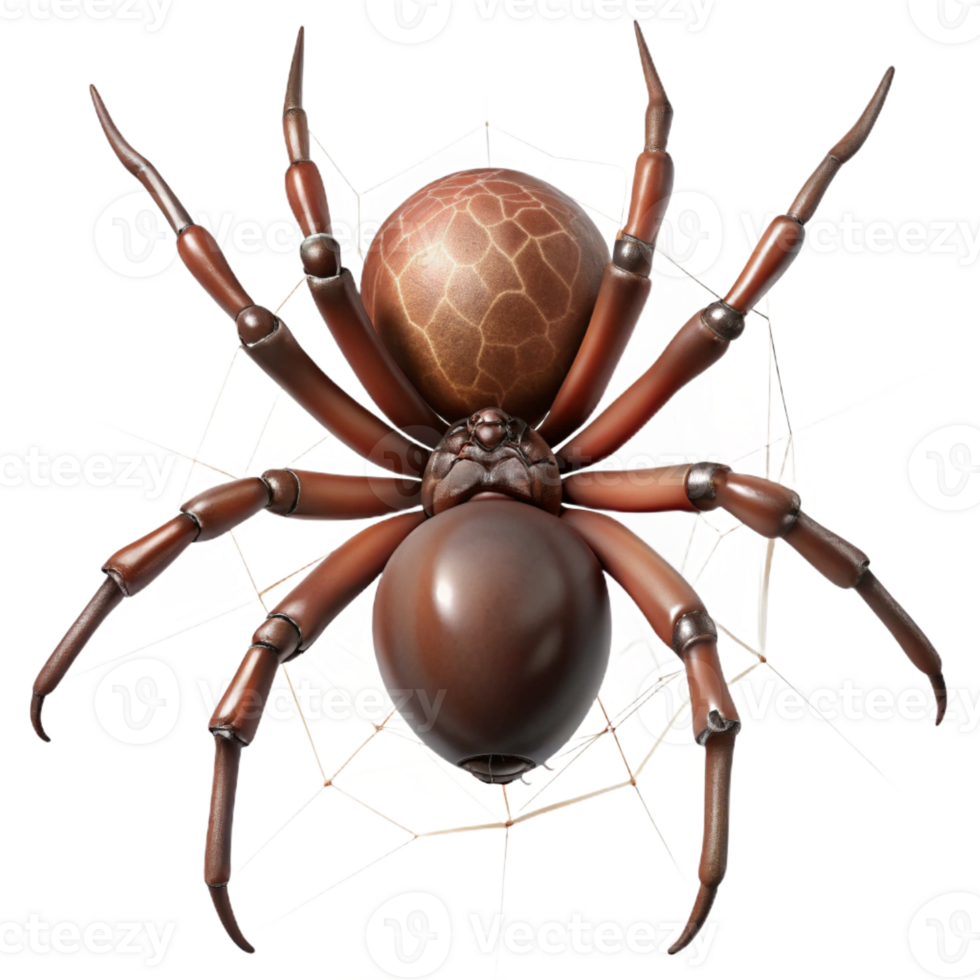 vibrant traditional A Close Up of a Spider Spinning a Web In high quality png