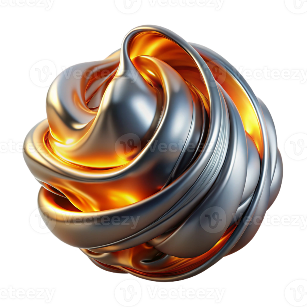 magnificent vintage Liquid Metal Transformation professional png