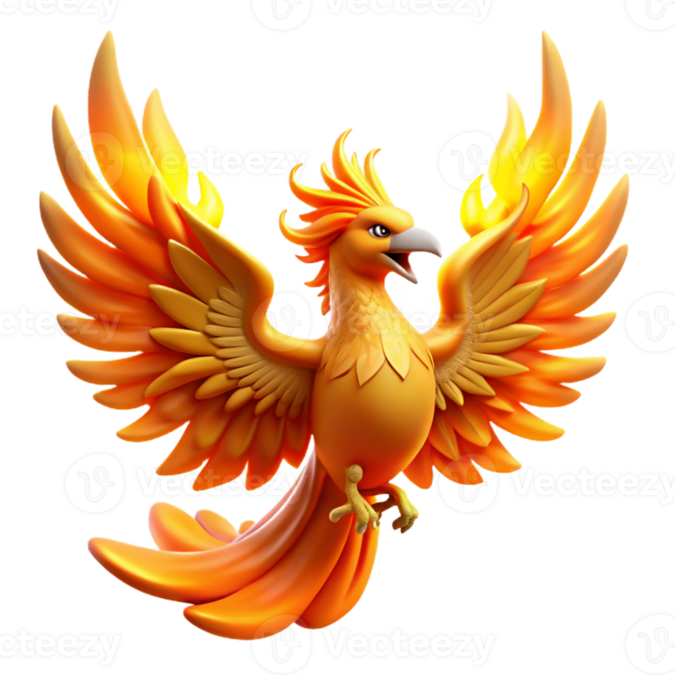 magnificent creative A Majestic Phoenix Rising from the Ashes genuine png