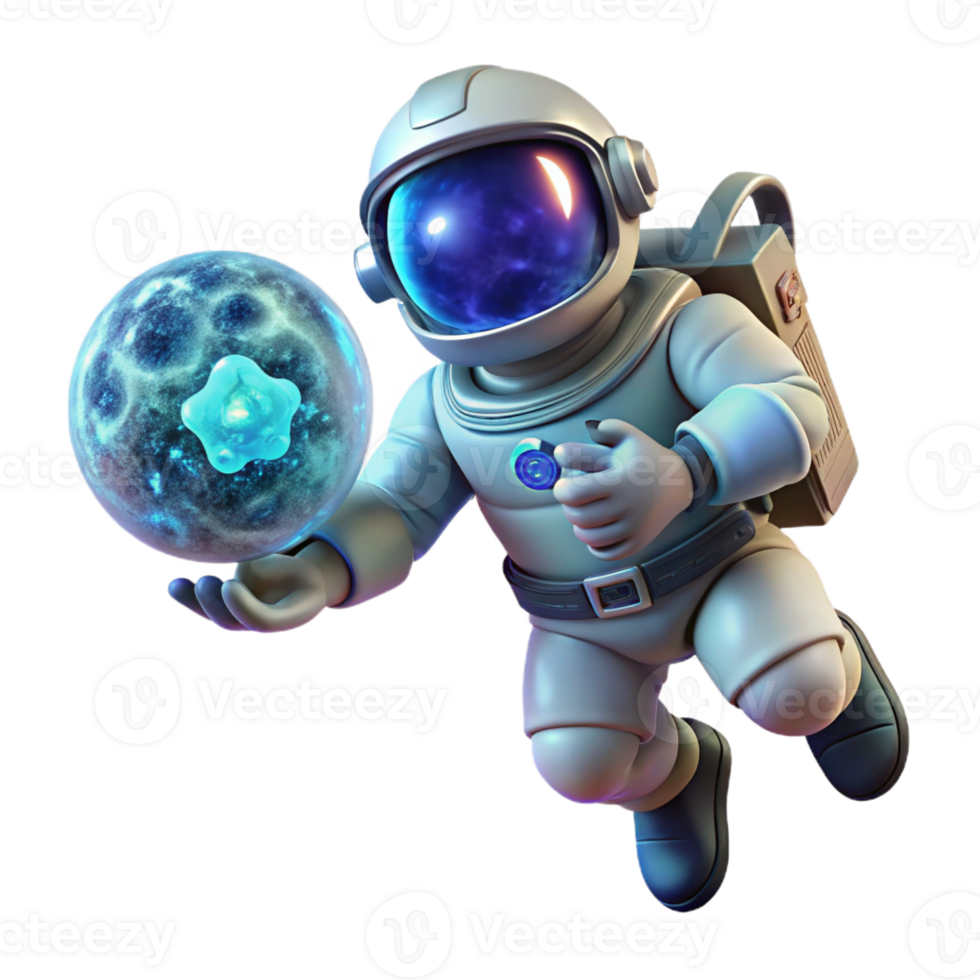 elegant modern Astronaut Adrift in Space premium png