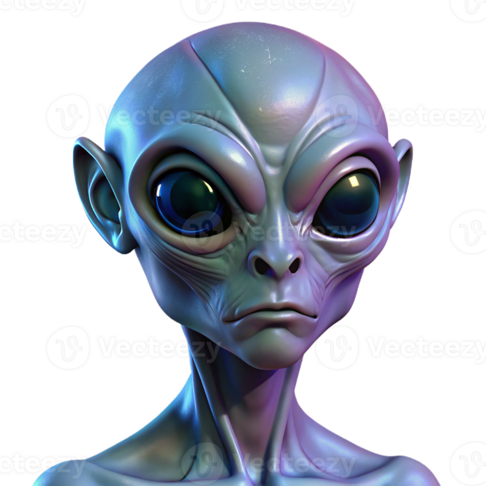 stunning classic A Close Up Portrait of an Alien with Iride premium png