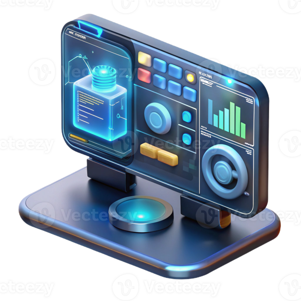 beautiful traditional A Futuristic Interface Displayed on a Tr original png