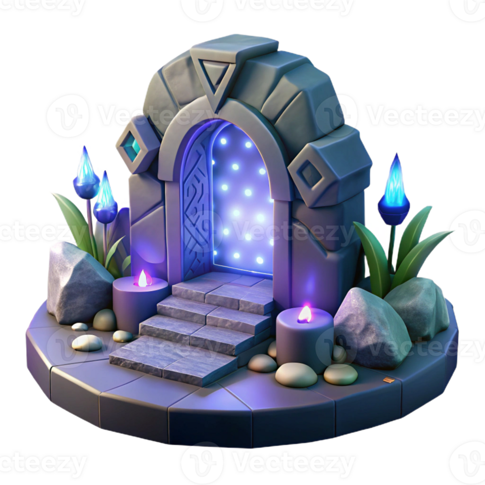 extraordinary abstract Glowing Otherworldly Portal high resolution png