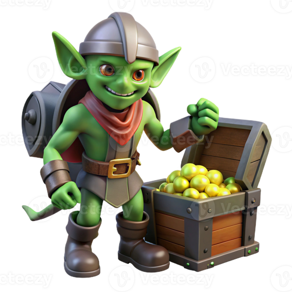 extraordinary rustic Goblin Rogue Sneaking Through Shadows exclusive png