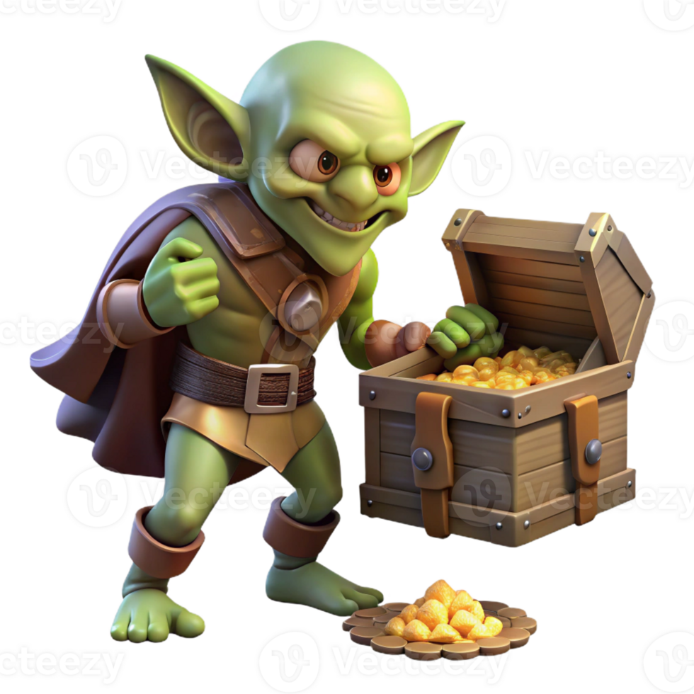 vibrant vintage Goblin Rogue Sneaking Through Shadows high resolution png