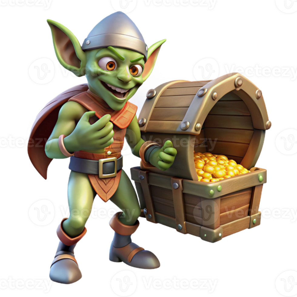 extraordinary rustic Goblin Rogue Sneaking Through Shadows detailed png