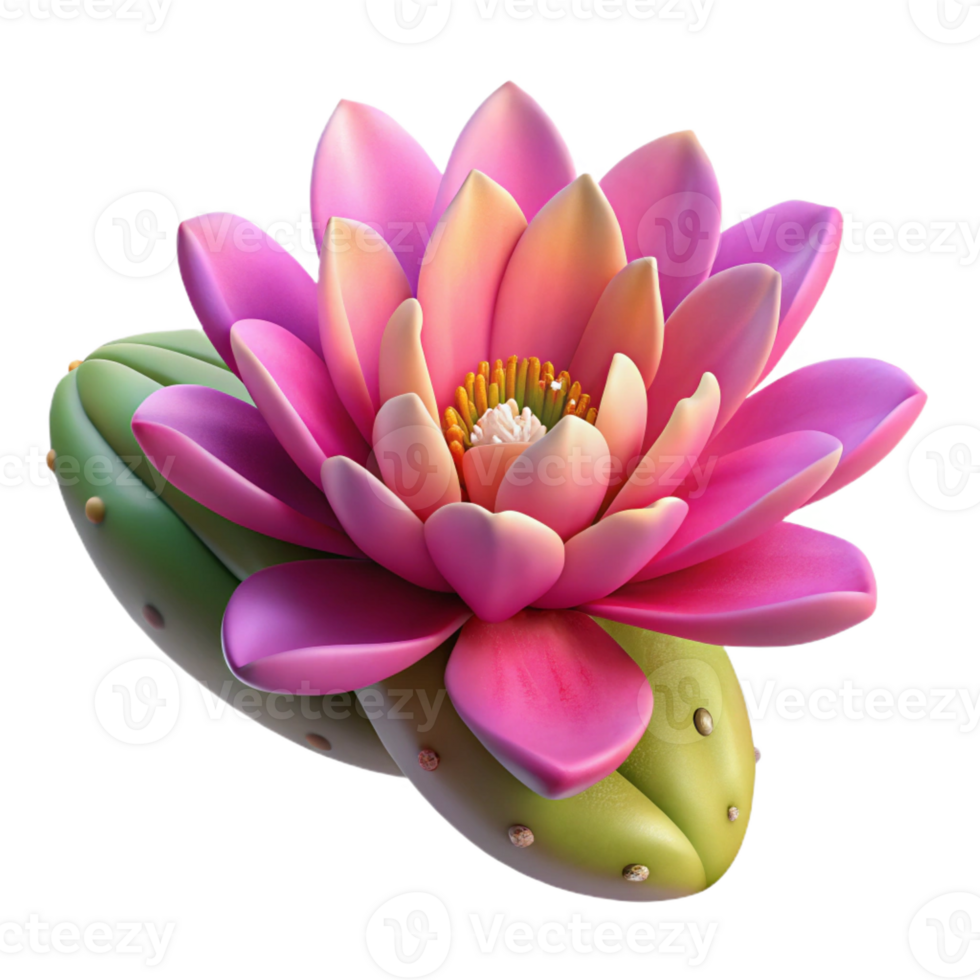dramatic rustic A Cactus Flower Blooming in the Desert Vi high quality png