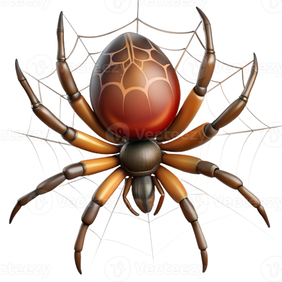 serene minimalist A Spider Spinning a Web Intricate Detail original png