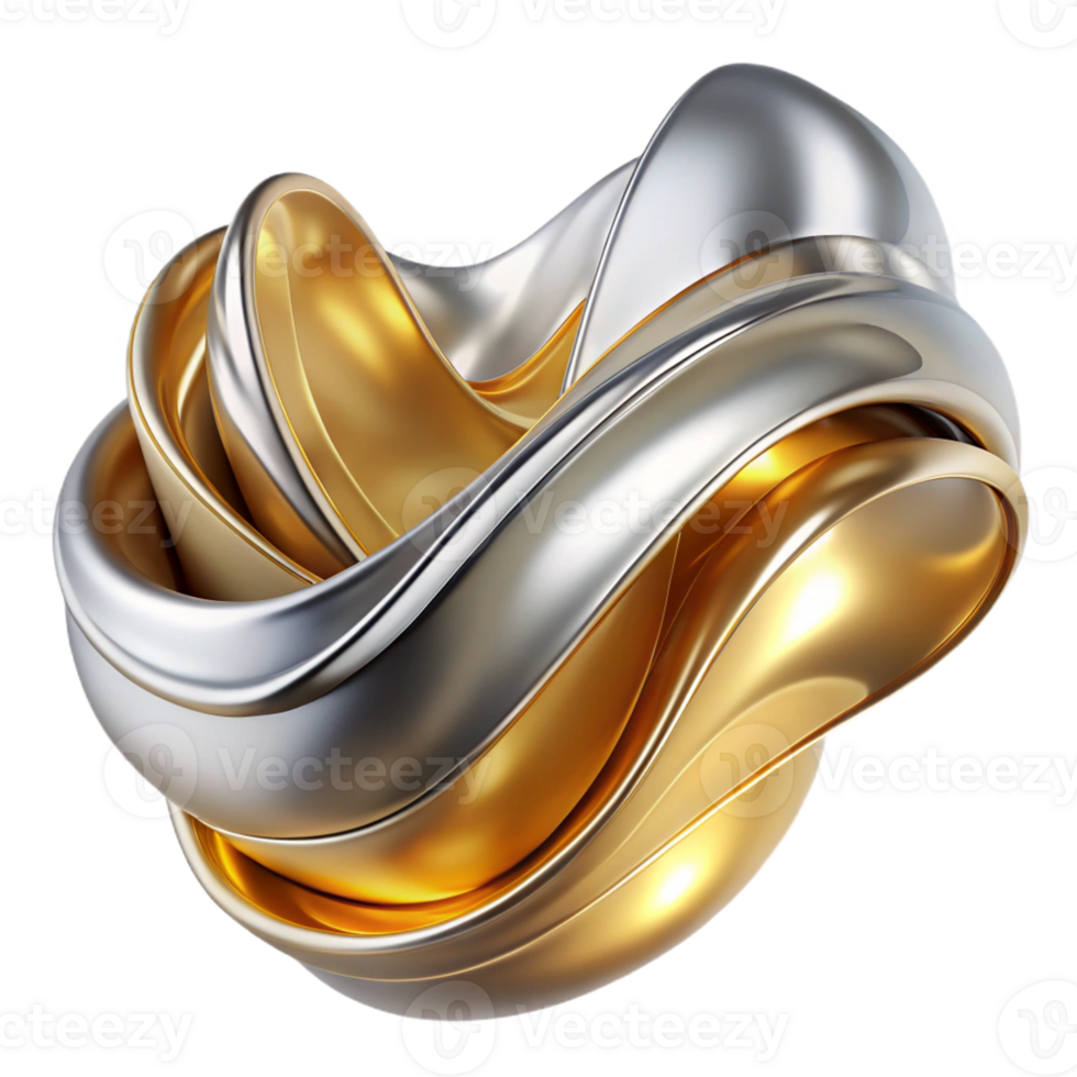 extraordinary rustic Flowing Ribbons of Liquid Metal in Shade high quality png