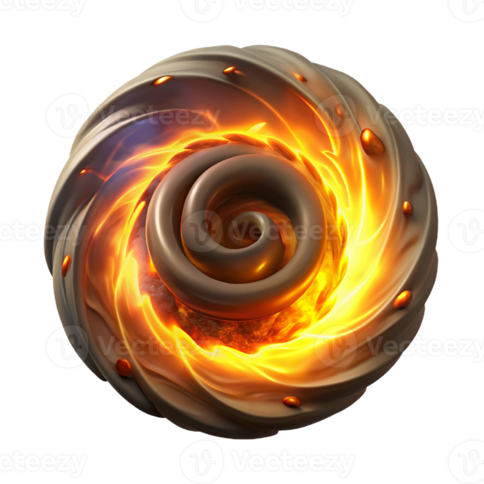 vibrant rustic A Swirling Vortex of Smoke and Fire Illu genuine png