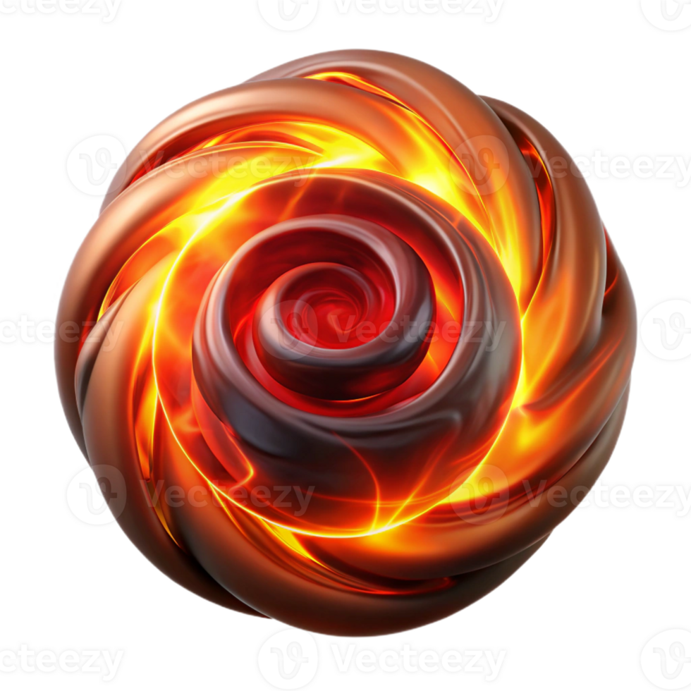dramatic minimalist A Swirling Vortex of Smoke and Fire Illum 4K png