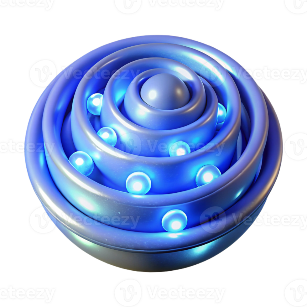 dramatic classic A Field of Glowing Orbs Arranged in a Spi original png