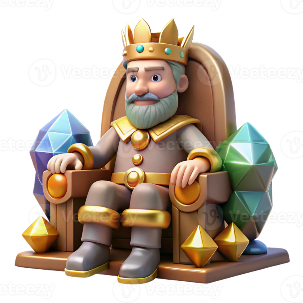 stunning creative A Stoic Dwarf King Sitting on a Throne O authentic png