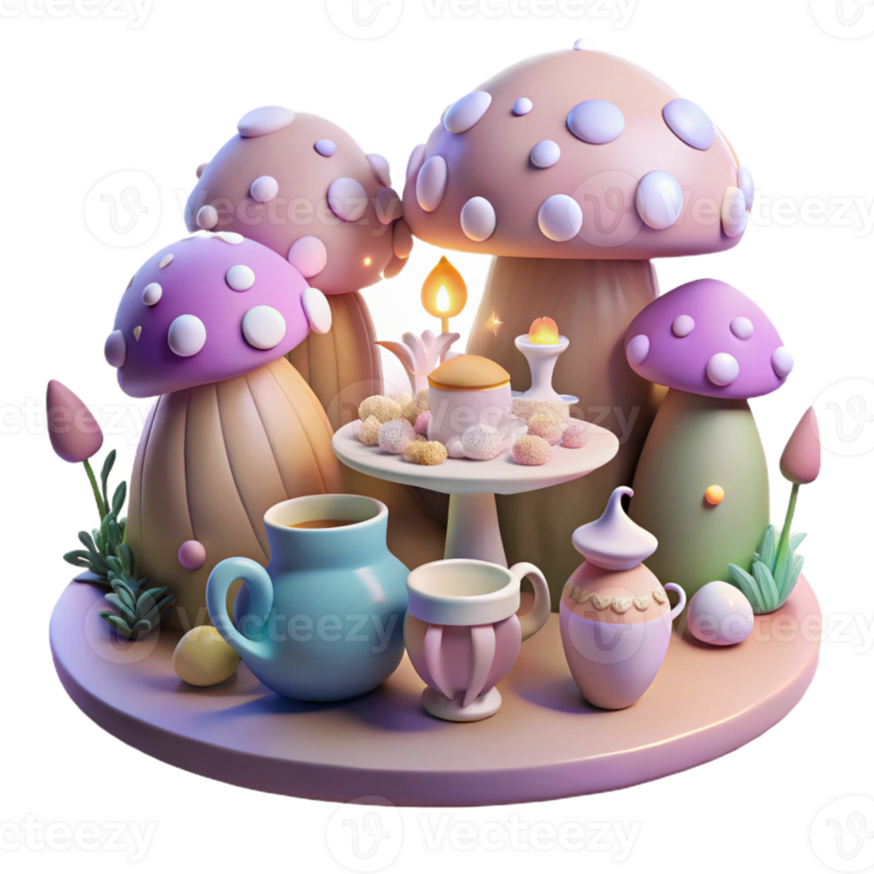 serene modern A Whimsical Tea Party Hosted by a Group O professional png
