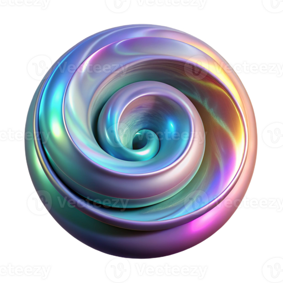 extraordinary contemporary A Swirling Vortex of Iridescent Oil Slick original png