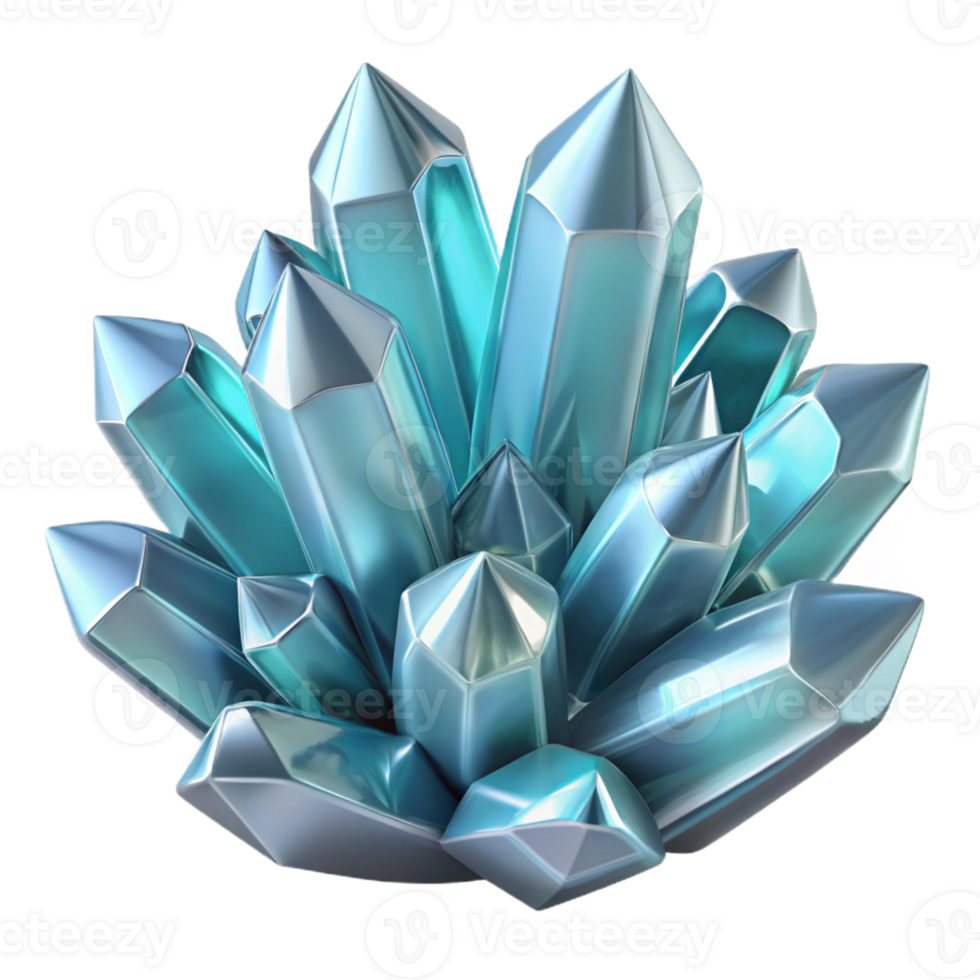 serene rustic A Cluster of Translucent Crystalline Fo high quality png