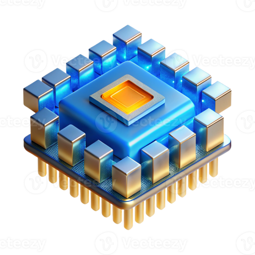 extraordinary minimalist A Single Microchip Magnified Thousands genuine png