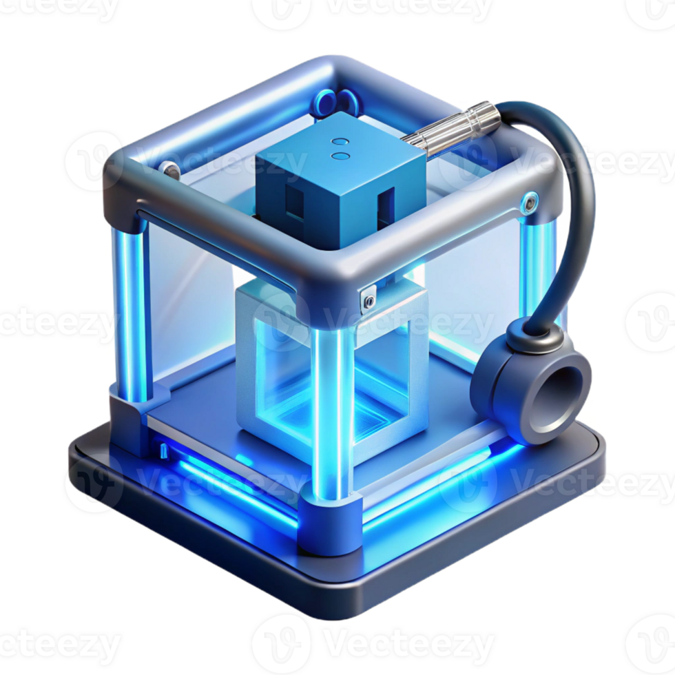 extraordinary vintage A D Printer Creating a Complex Intricat original png