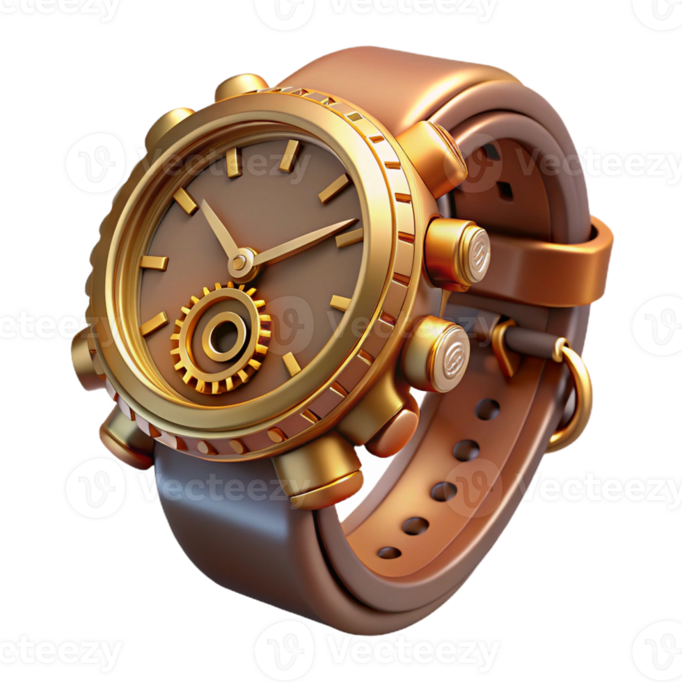 wonderful traditional A Close Up of a Steampunk Wristwatch With genuine png