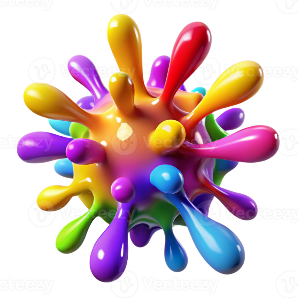 beautiful classic A Chaotic Explosion of Colorful Paint Sp detailed png
