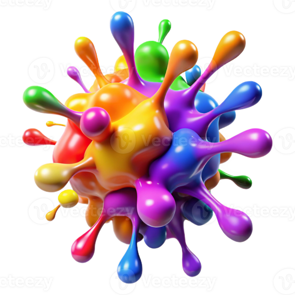 wonderful traditional A Chaotic Explosion of Colorful Paint Sp authentic png