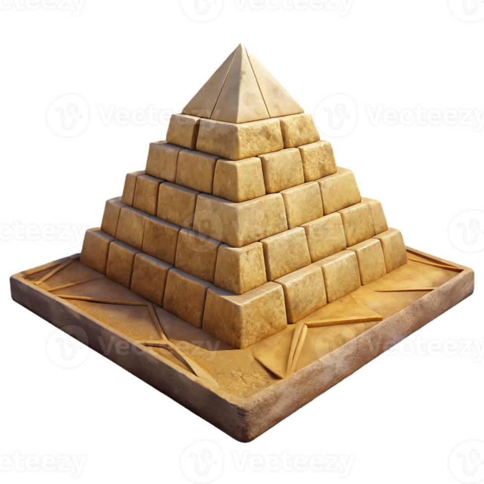 wonderful minimalist An Ancient Egyptian Pyramid Weathered St detailed png