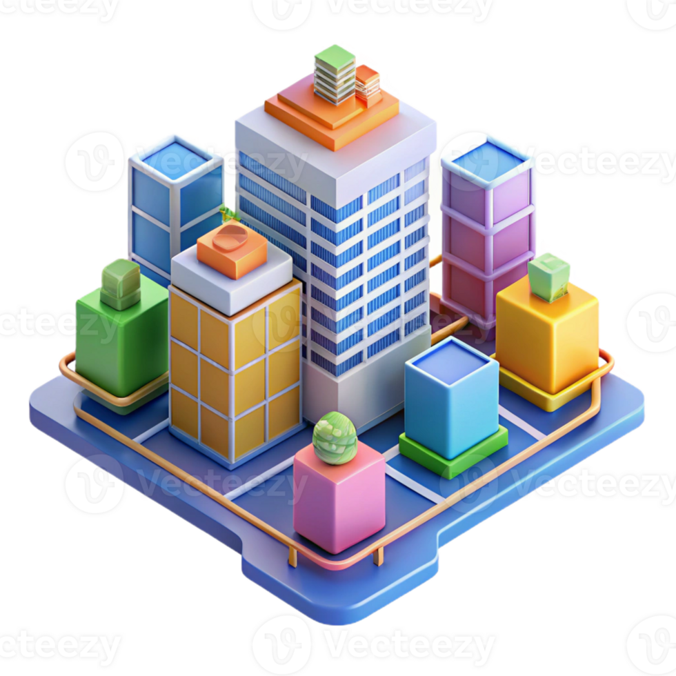 magnificent abstract Isometric Network Diagram original png