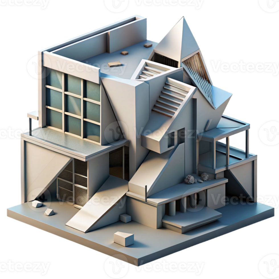 stunning traditional Deconstructivist Building Fragments original png