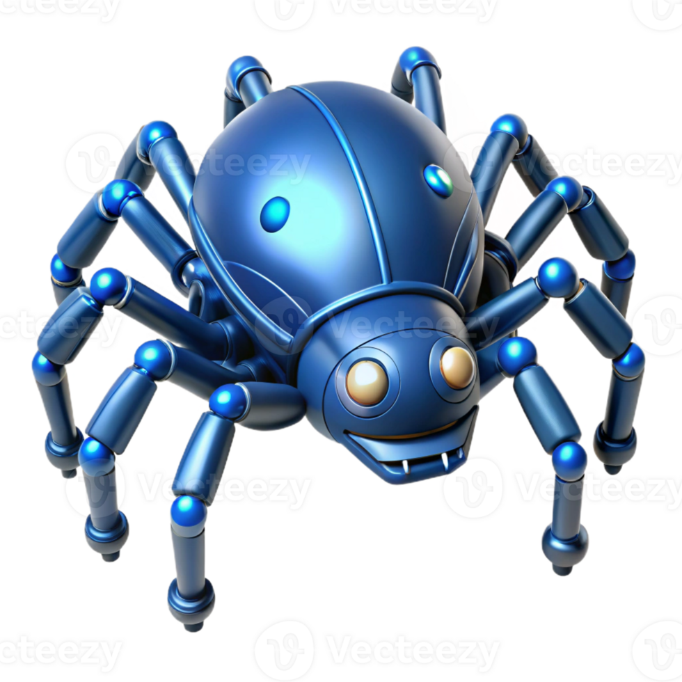 elegant artistic A Giant Robotic Spider Crafting a Web of Fi genuine png