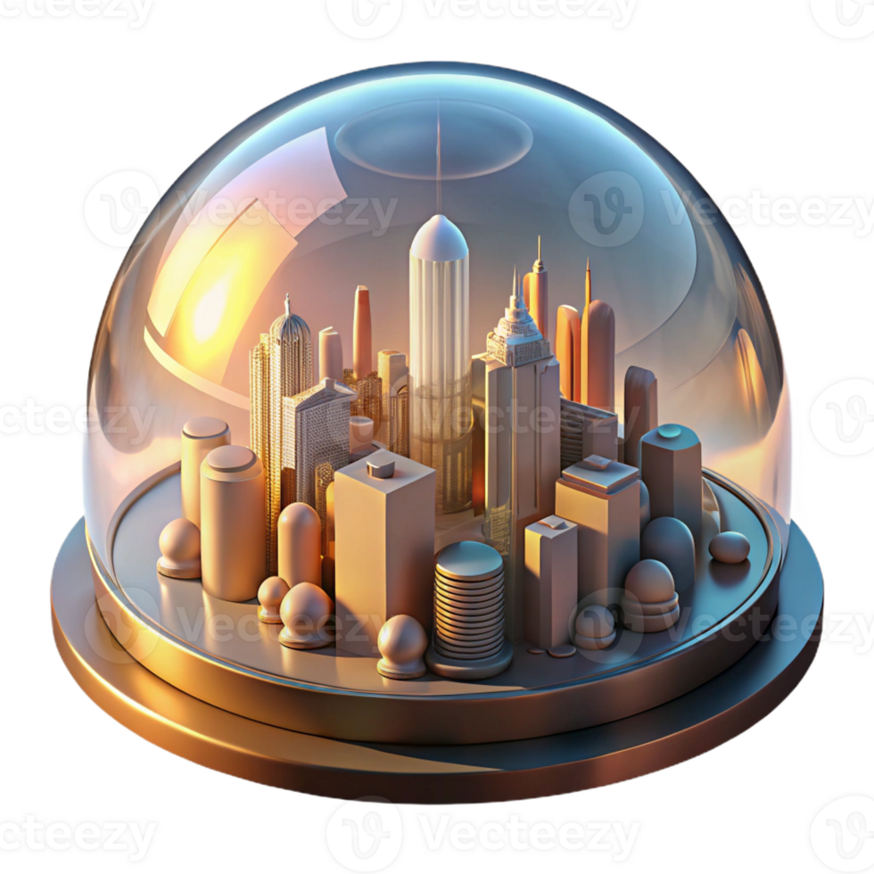 vibrant rustic A Futuristic City Built Within a Giant Tr genuine png