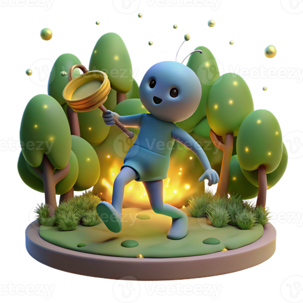 wonderful rustic Pan Dancer in Moonlit Forest high resolution png