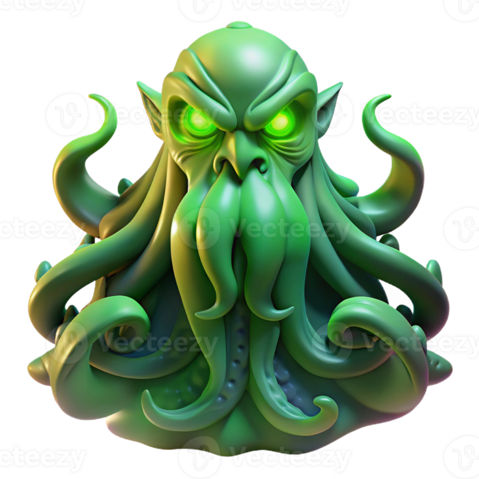 impressive classic A Powerful Cthulhu Rising from the Depths png