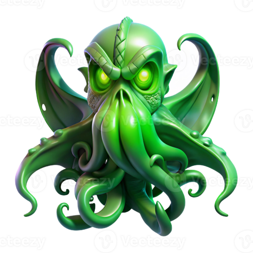 extraordinary artistic A Powerful Cthulhu Rising from the Depths high quality png