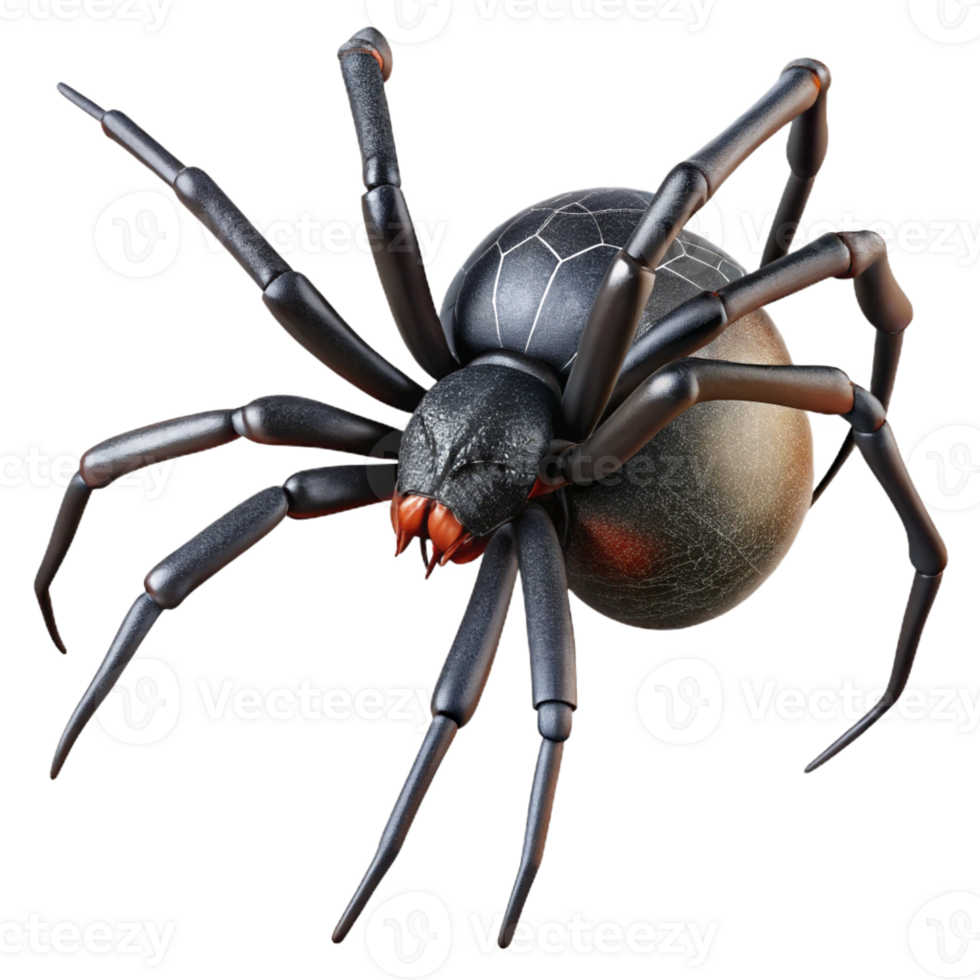 beautiful creative A Creepy Spider Spinning a Web Close Up genuine png