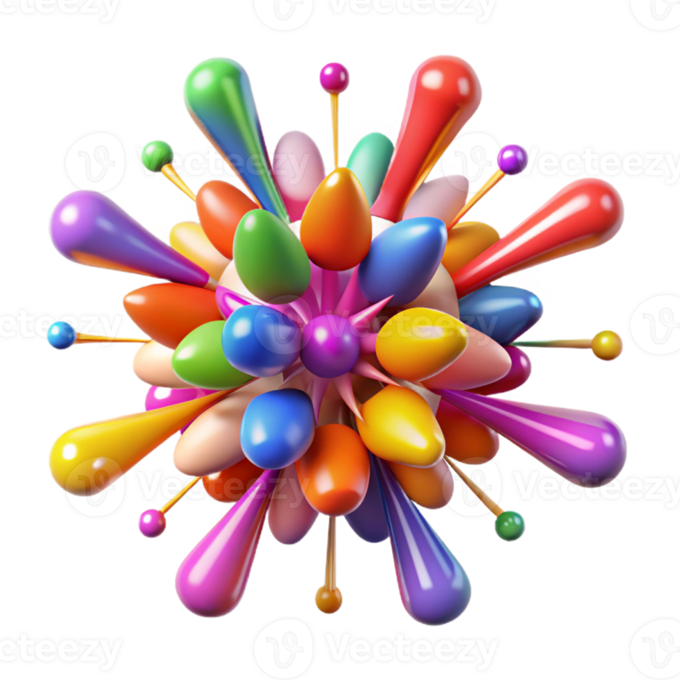 wonderful minimalist A Dynamic Explosion of Colorful Particles professional png