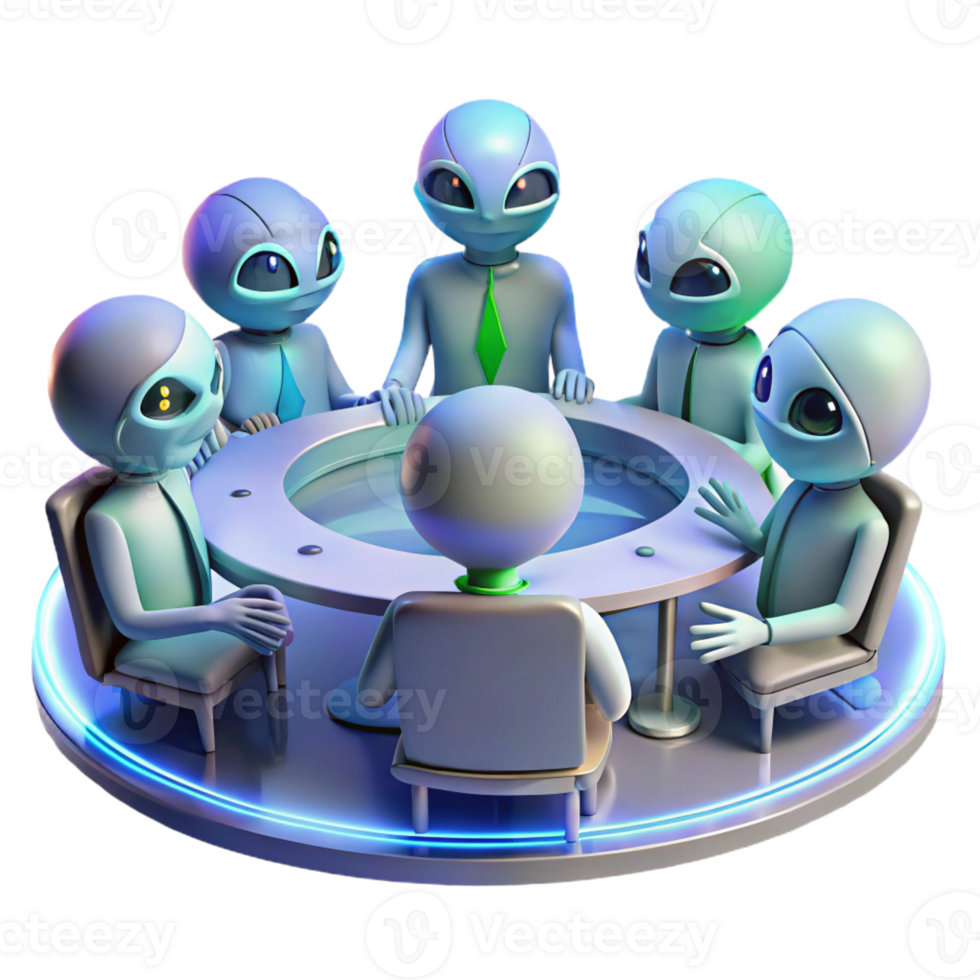 stunning minimalist A Group of Alien Diplomats Each with Un original png