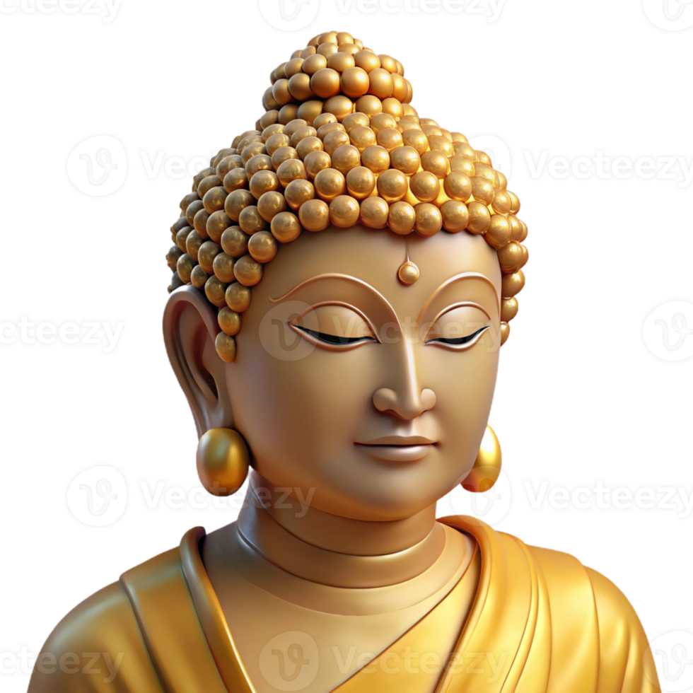 serene abstract Serene Buddha Statue Portrait high resolution png