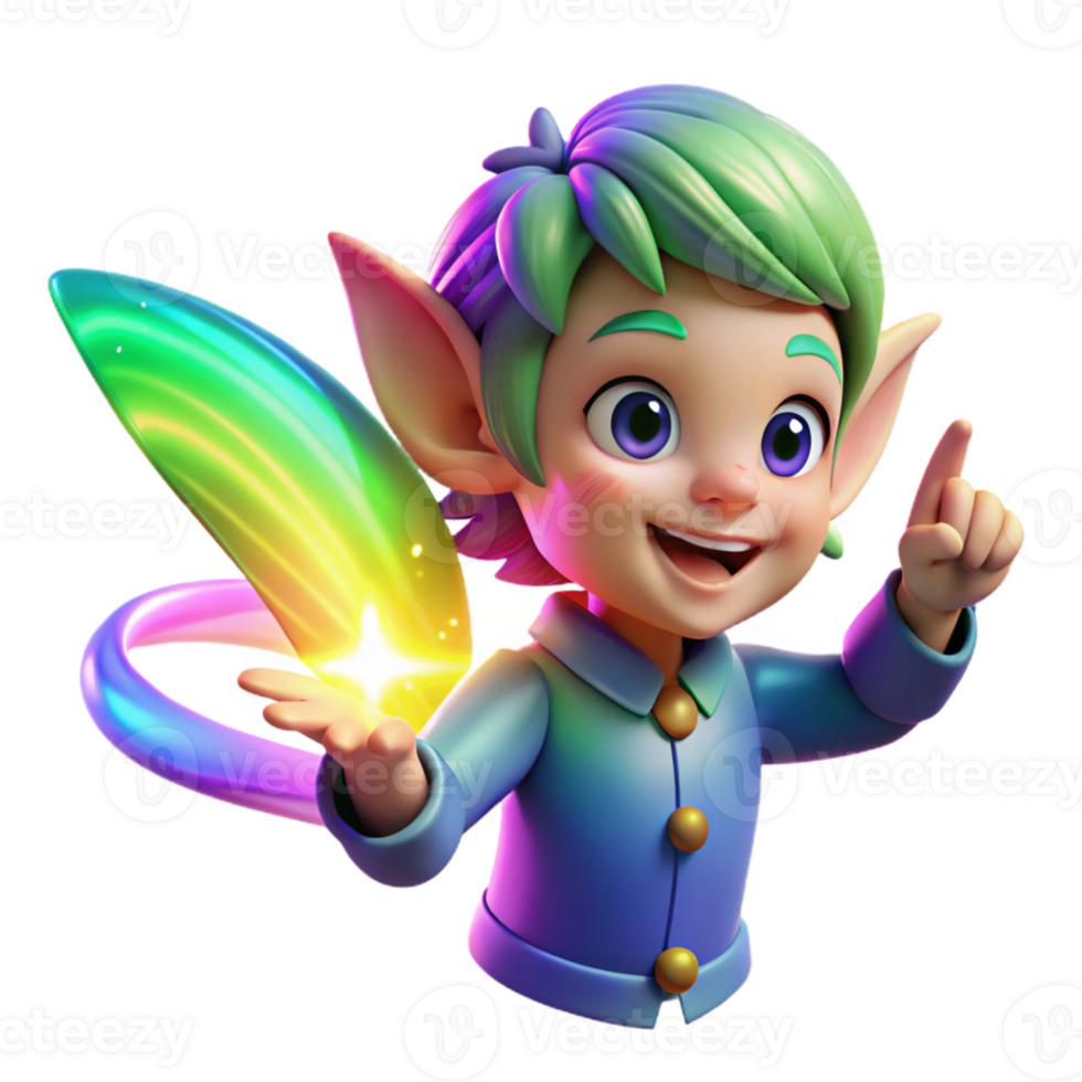 magnificent creative A Mischievous Pixie Casting a Spell With exclusive png