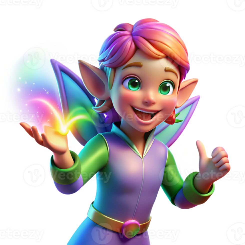 stunning traditional A Mischievous Pixie Casting a Spell With exclusive png