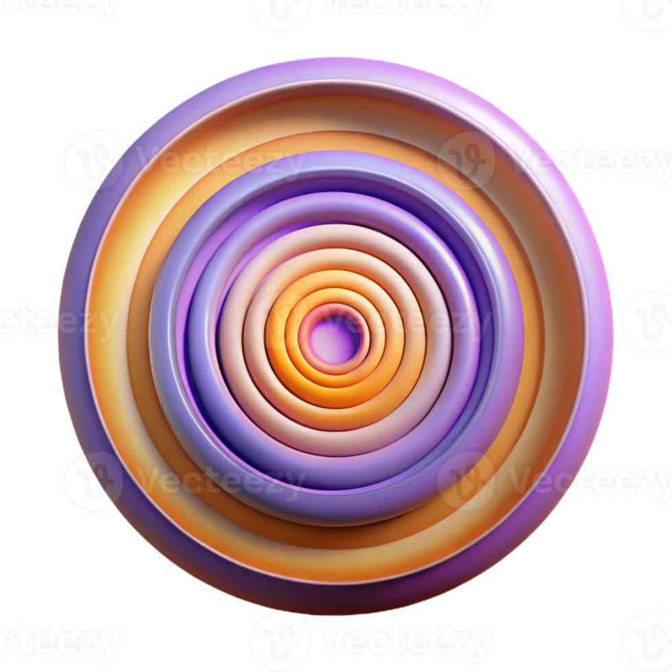 vibrant artistic A Series of Concentric Circles Radiating detailed png